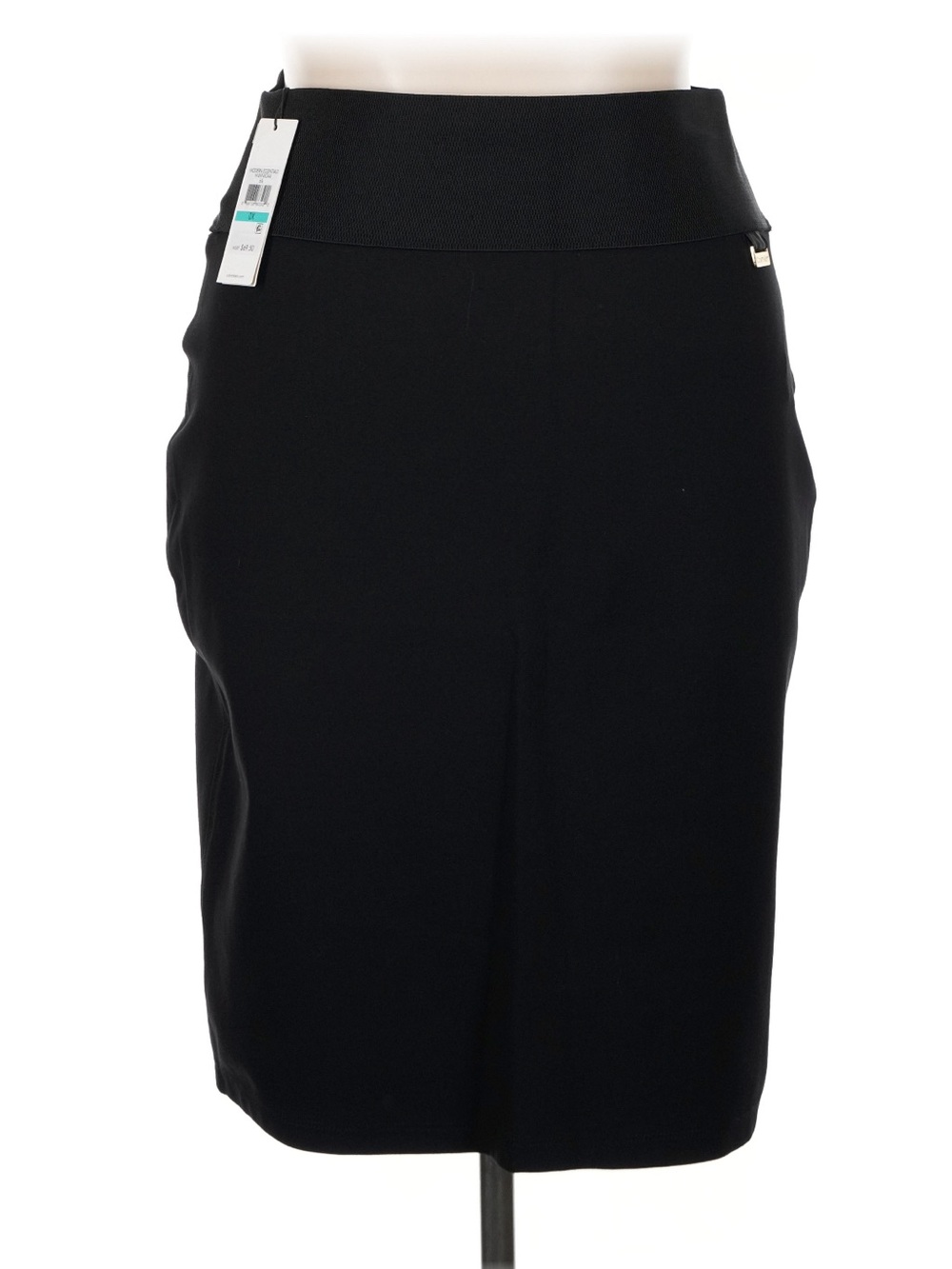 Calvin Klein Black Pencil Skirt with Wide Waistband